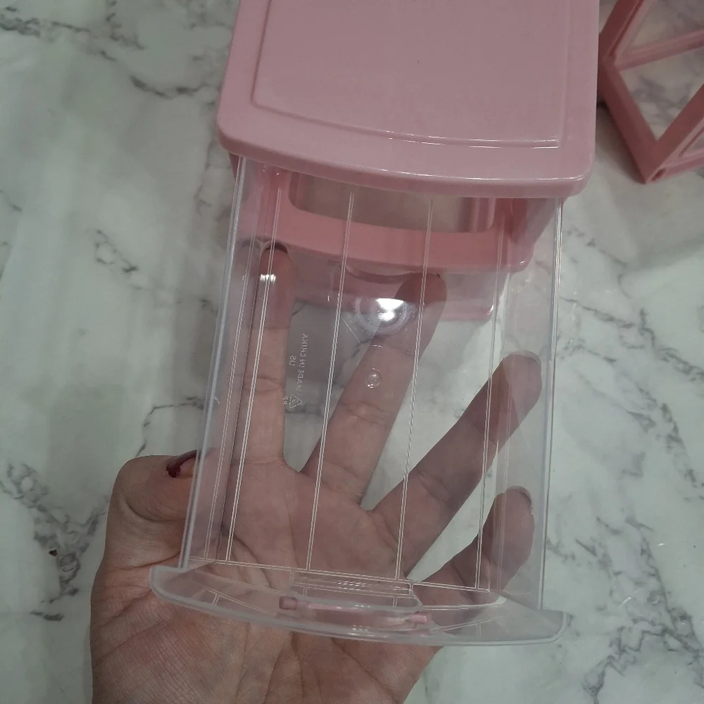 Mini Pink Stackable Storage Drawers